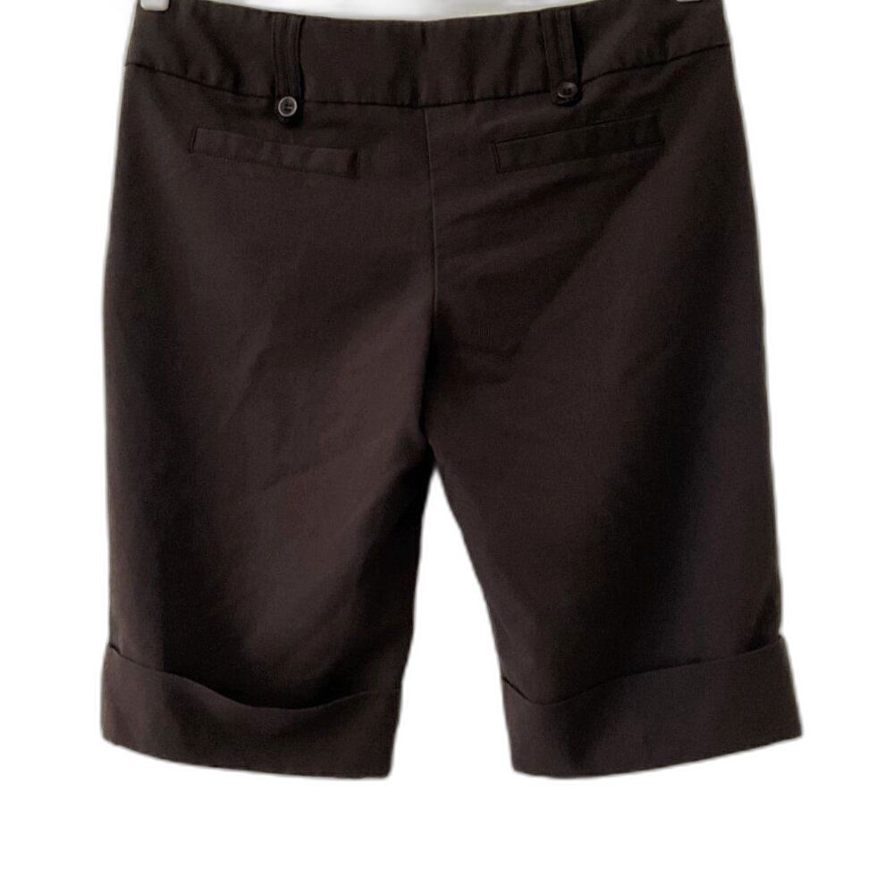 TRACY EVANS Brown Bermuda Dress Shorts Capris Size 9
